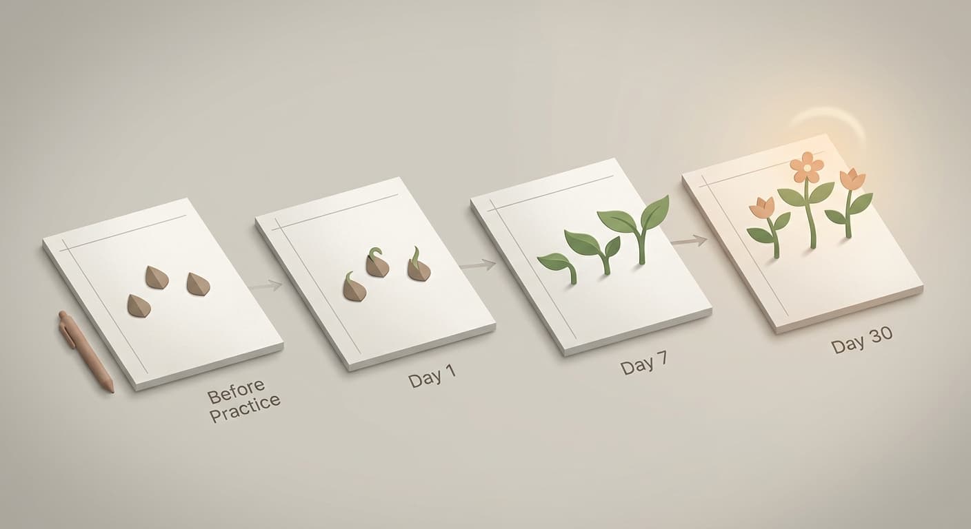 Warum es hilft, jeden Tag drei gute Dinge aufzuschreiben