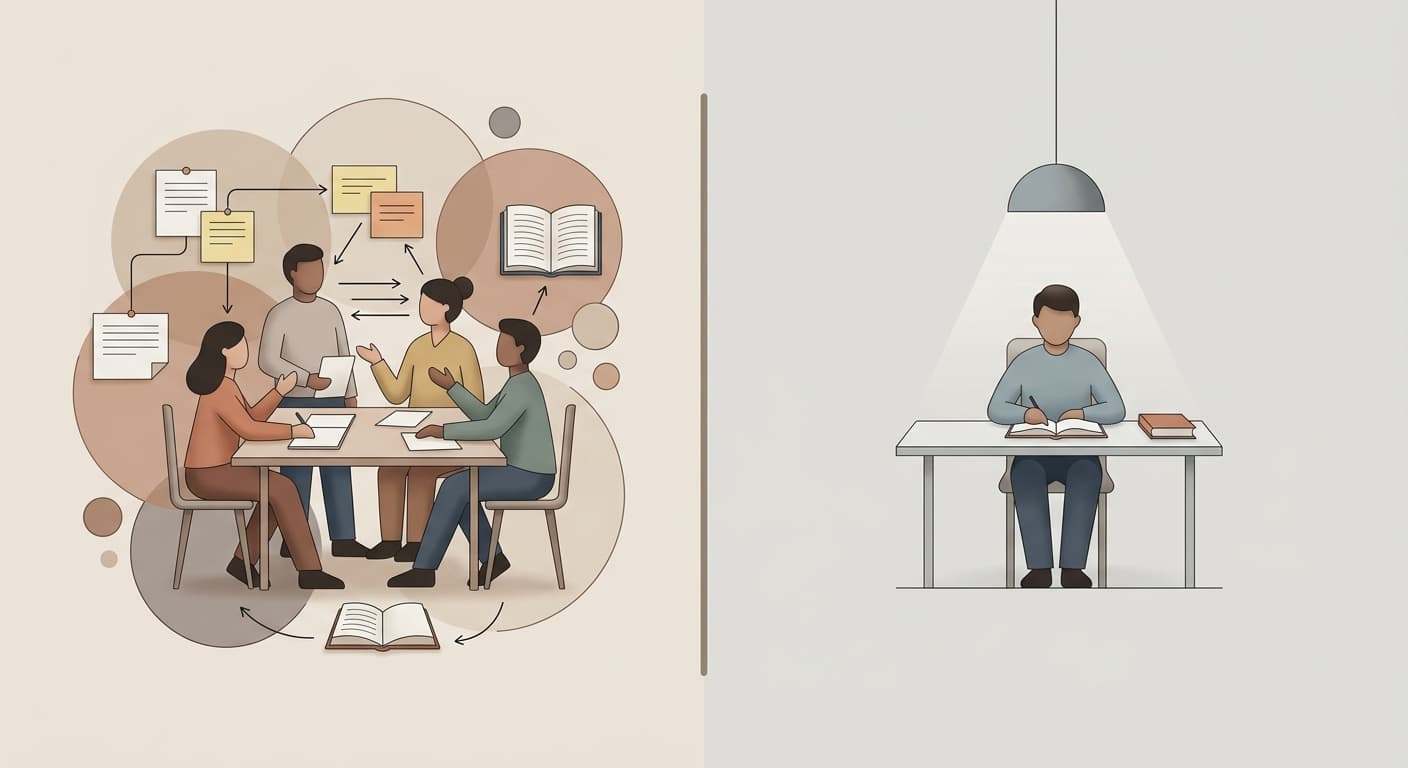 Gruppenlernen vs. alleine lernen: Wann was am besten funktioniert